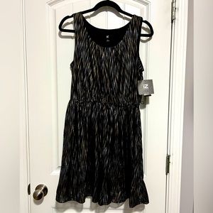 NWT IZ Byer black golden dress